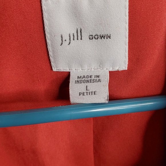 J. Jill Women's Down Puffer Carmine Red Salmon - Picture 3 of 3